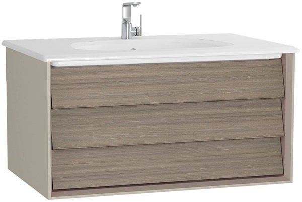 Vitra Frame Lavabo Dolabı,80 Cm, Mat Soft Bej - Etkin Tasarım